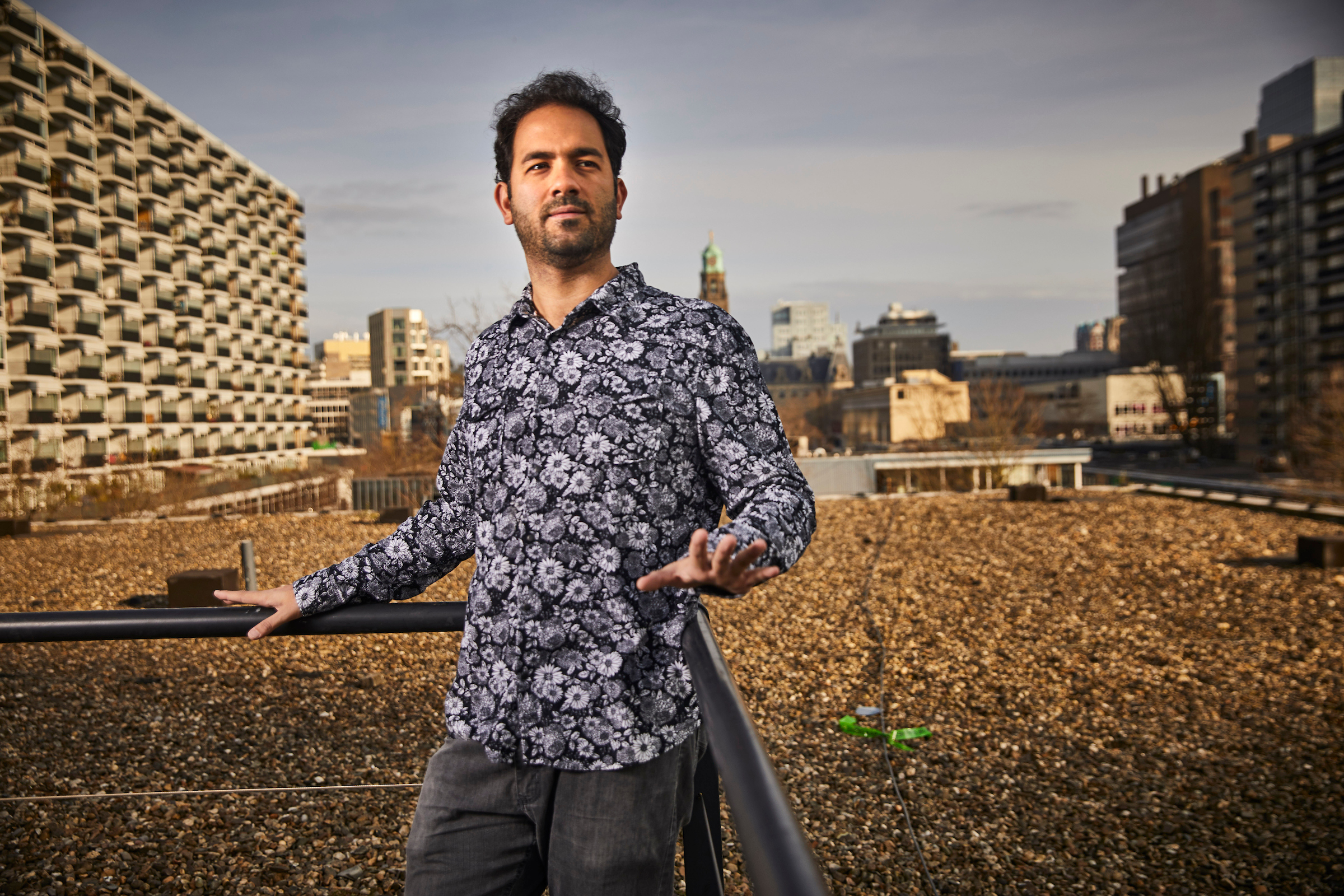 Portrait of filmmaker Marcelo Caetano in Rotterdam